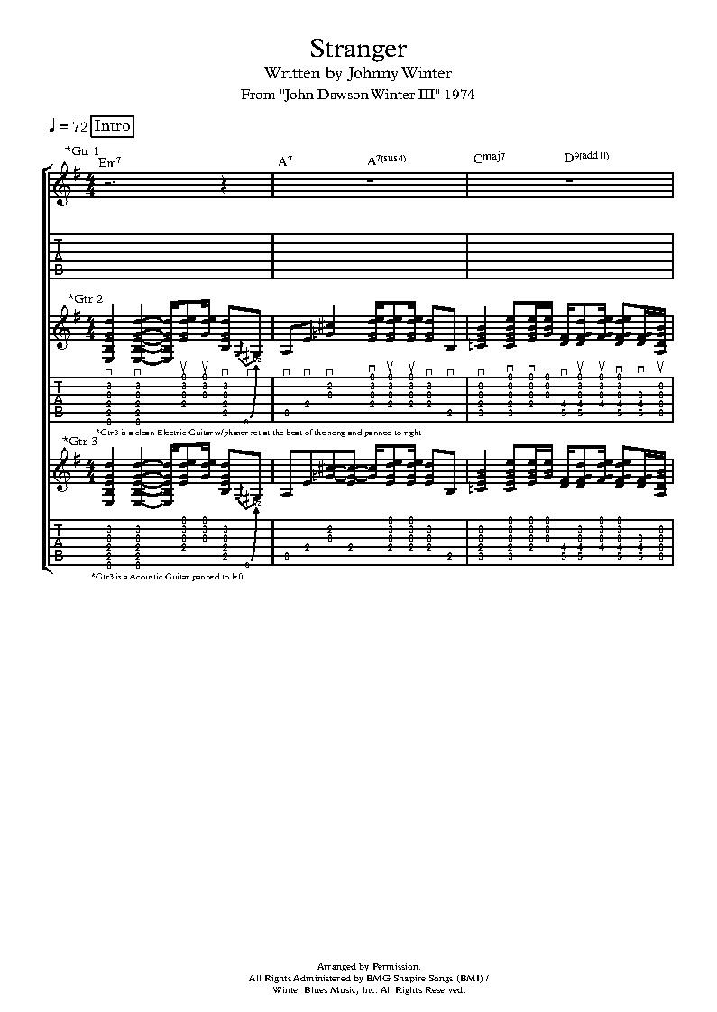 Stranger - 1974